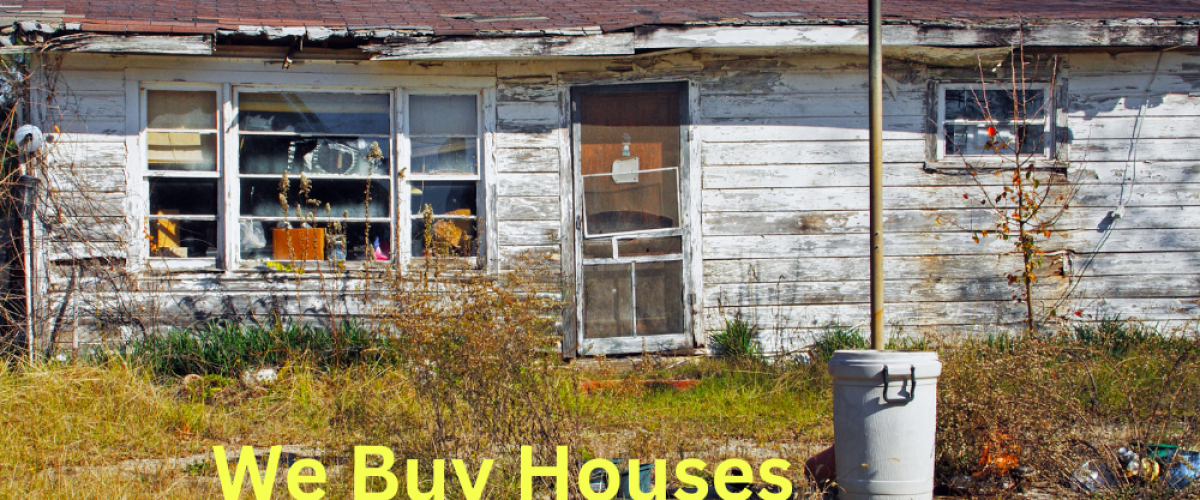 We buy houses. As-is